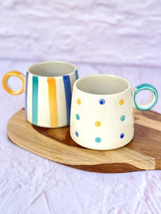 Ceramic Bright Summer Mug Bundle Set - 450 ml