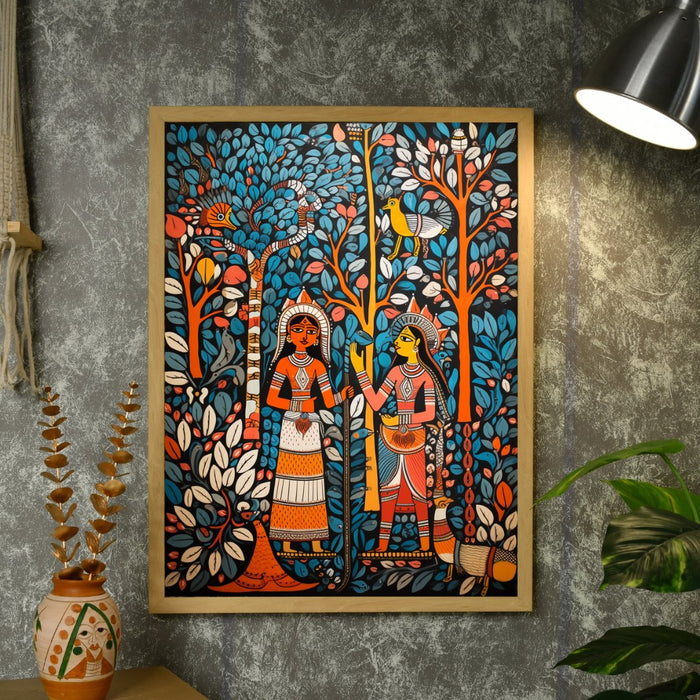 Canvas Art: Serene Women and Trees Wall Decor Masterpiece