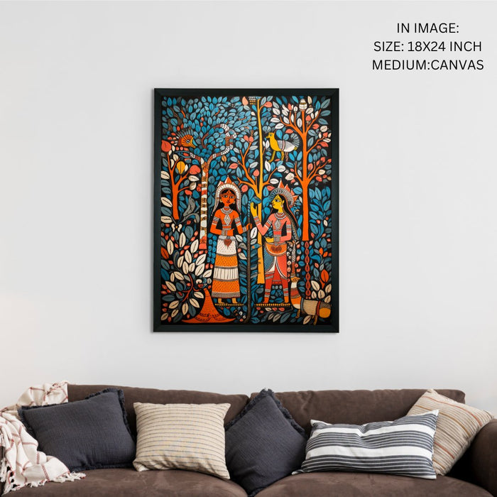 Canvas Art: Serene Women and Trees Wall Decor Masterpiece