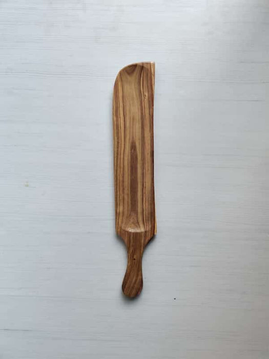 Corner Bat Shaped Wooden Platter