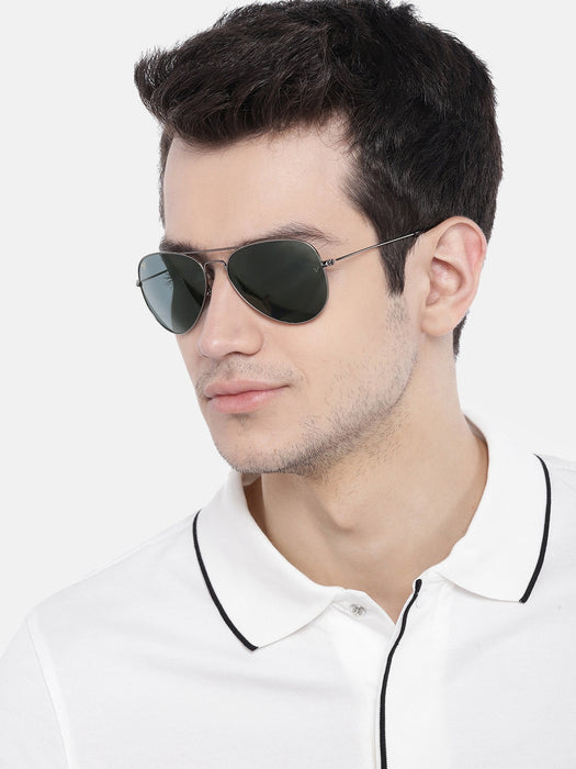 Voyage Black & Grey Aviator Sunglasses - MG2371