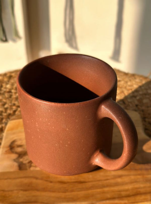 Ceramic Dark Chocolate Coffee Mug - 450 ml