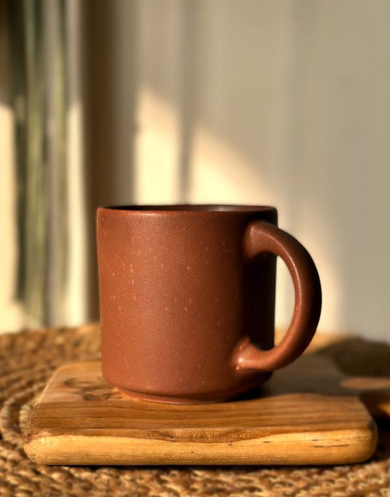 Ceramic Dark Chocolate Coffee Mug - 450 ml