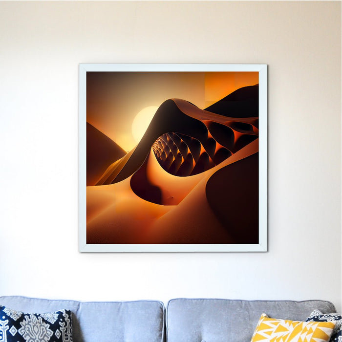 Dunes Canvas: Artisan Wall Decor for Home Ambiance