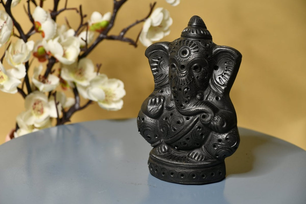 Enigmatic Terracotta Ganesha Blessing