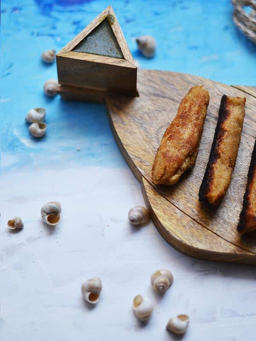 Fish Wooden Chip Dip Platter