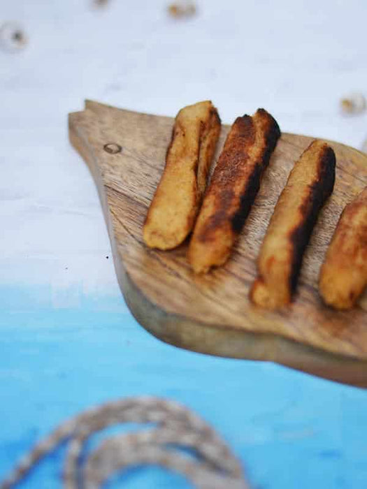 Fish Wooden Chip Dip Platter