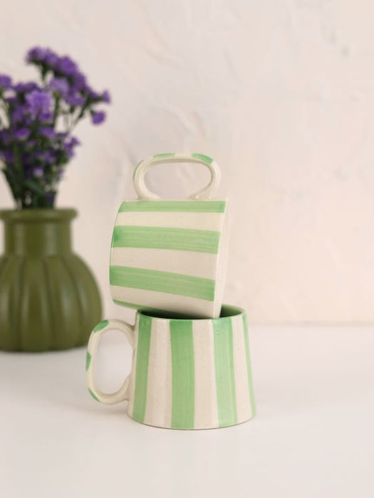 Gorgeous Green Ceramic Coffee Cup - 220 ml