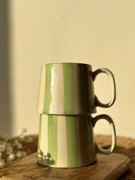 Gorgeous Green Ceramic Coffee Cup - 220 ml