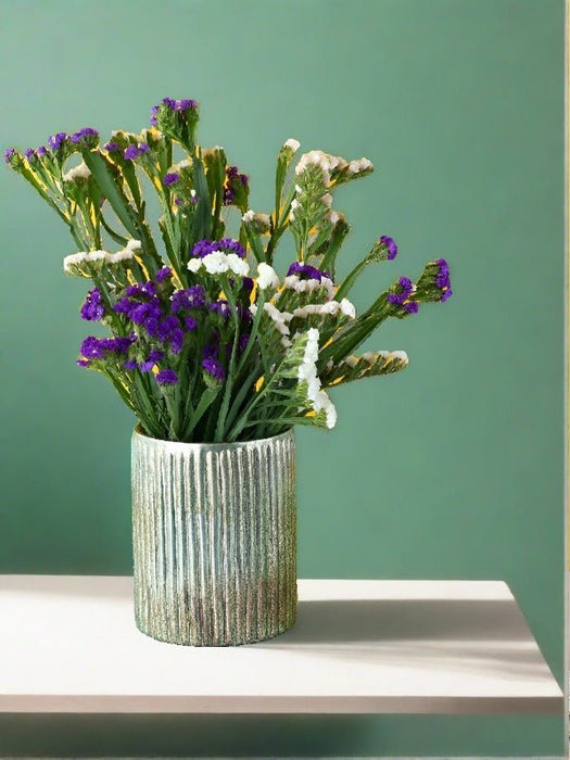 Green Glass Lake Vase