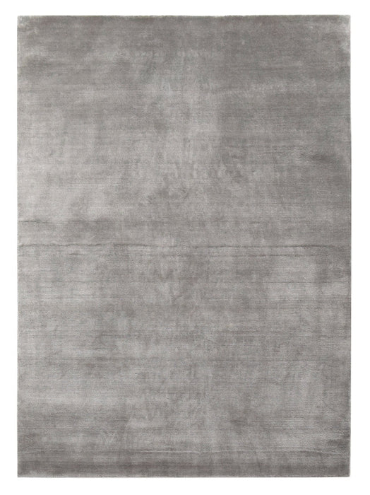 Solid Silk Rug - Gray