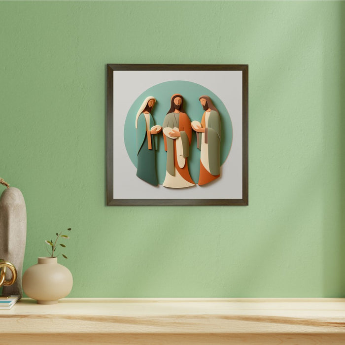 Jesus Family: Artisan Canvas Wall Decor for Home.