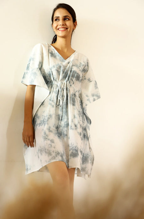 Gentle Horse Tie Dye Short Kaftan