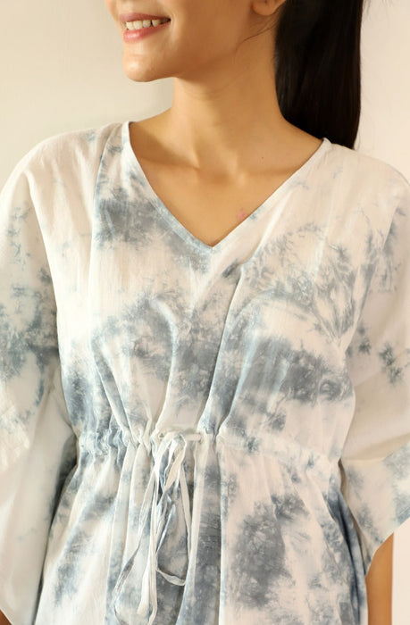 Gentle Horse Tie Dye Short Kaftan