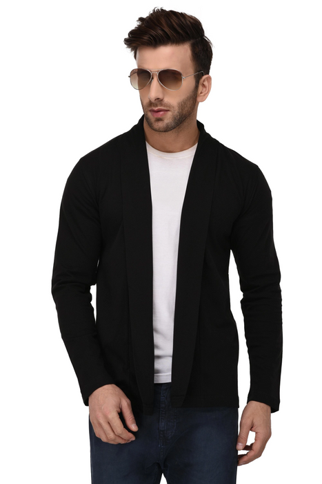 Open Cardigan Full Sleeve Shrug For Men