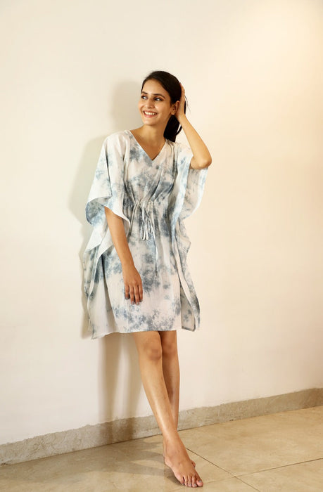 Gentle Horse Tie Dye Short Kaftan