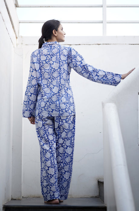 Forever Hand Block Print Night Suit