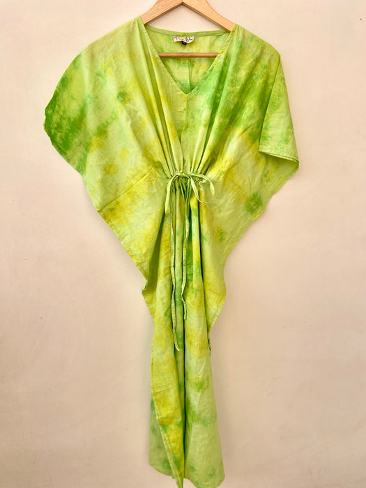 Swish tie dye ankle length kaftan