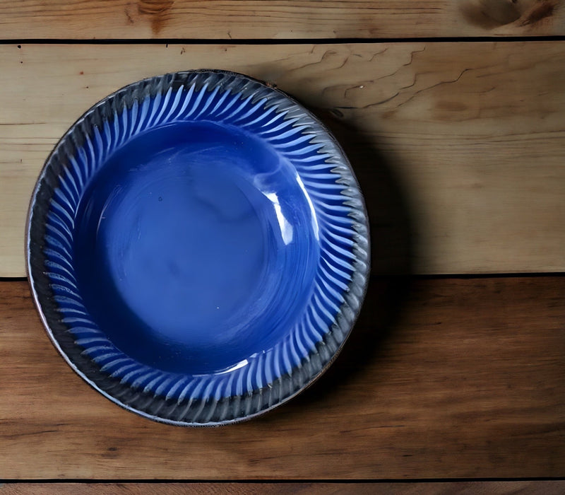 Ceramic Bleu Pasta Plate