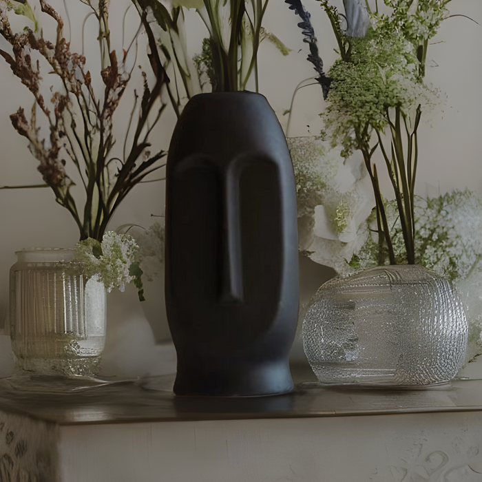 Ceramic Black Vase