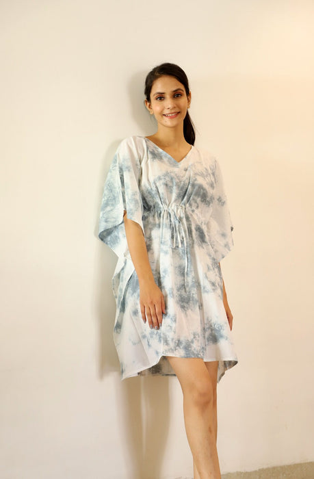 Gentle Horse Tie Dye Short Kaftan