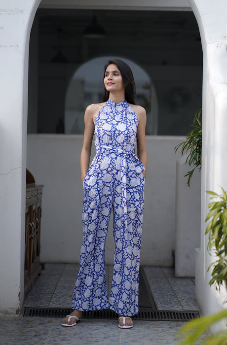 Hey Gorgeous Handblock Printed Cotton Jumpsuit