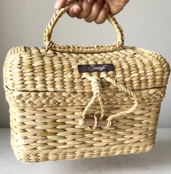 Kauna Straw Handwoven Vanity Case