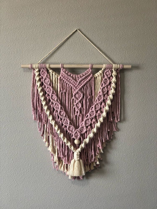 Macrame Wall Hanging- Baby Pink