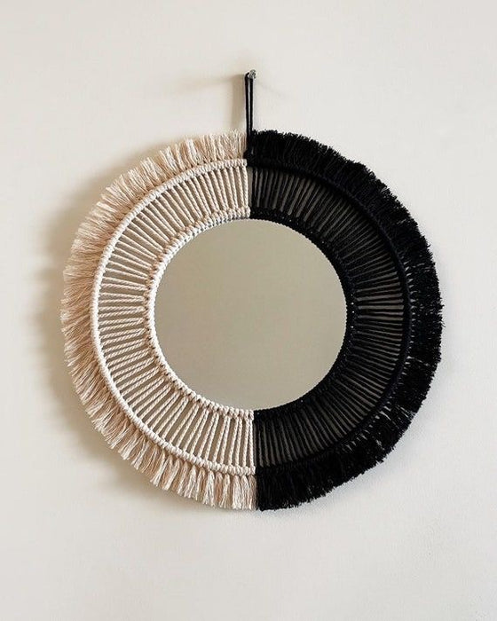 Macrame Mirror- Yin Yang