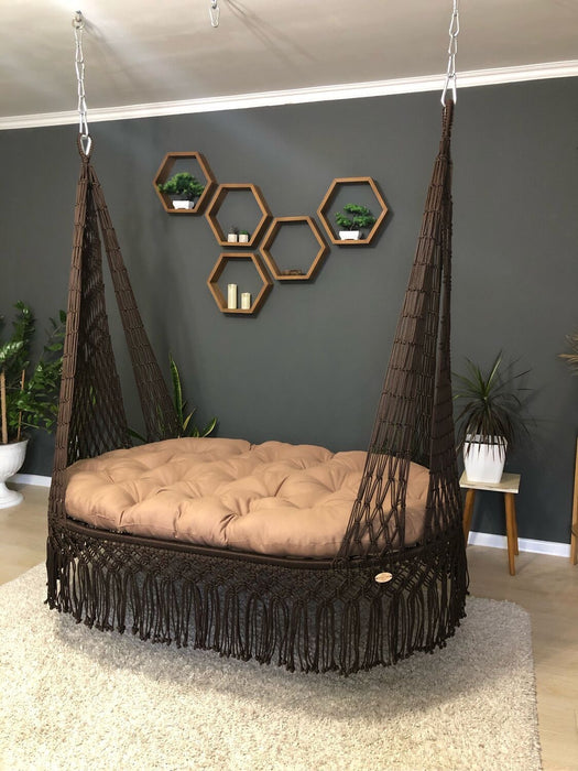 Macrame Brown Bed Swing