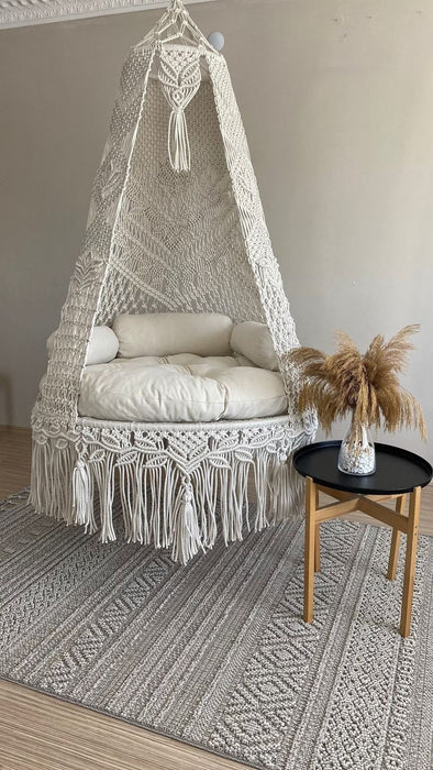 Macrame swing - Premium White