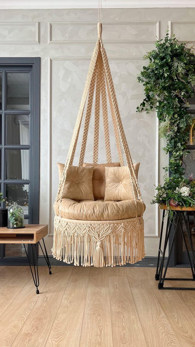 Macrame Swing- Cream love