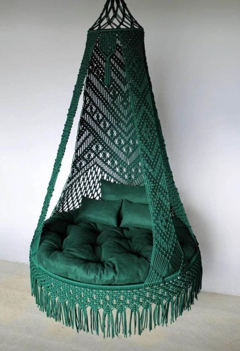 Macrame Swing- Teal Dream