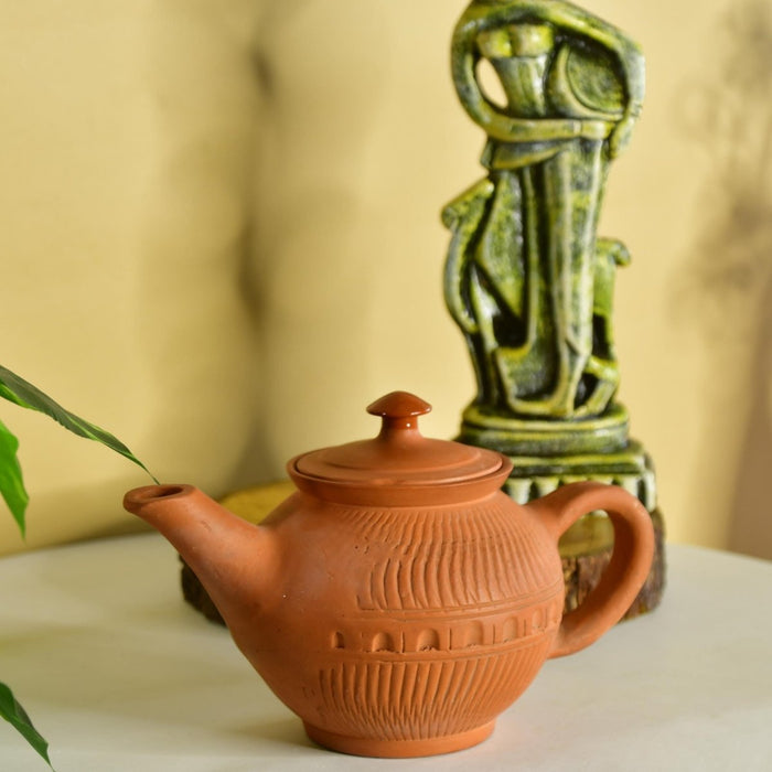 Premium Large Terracotta Kettle for Tea and Coffee