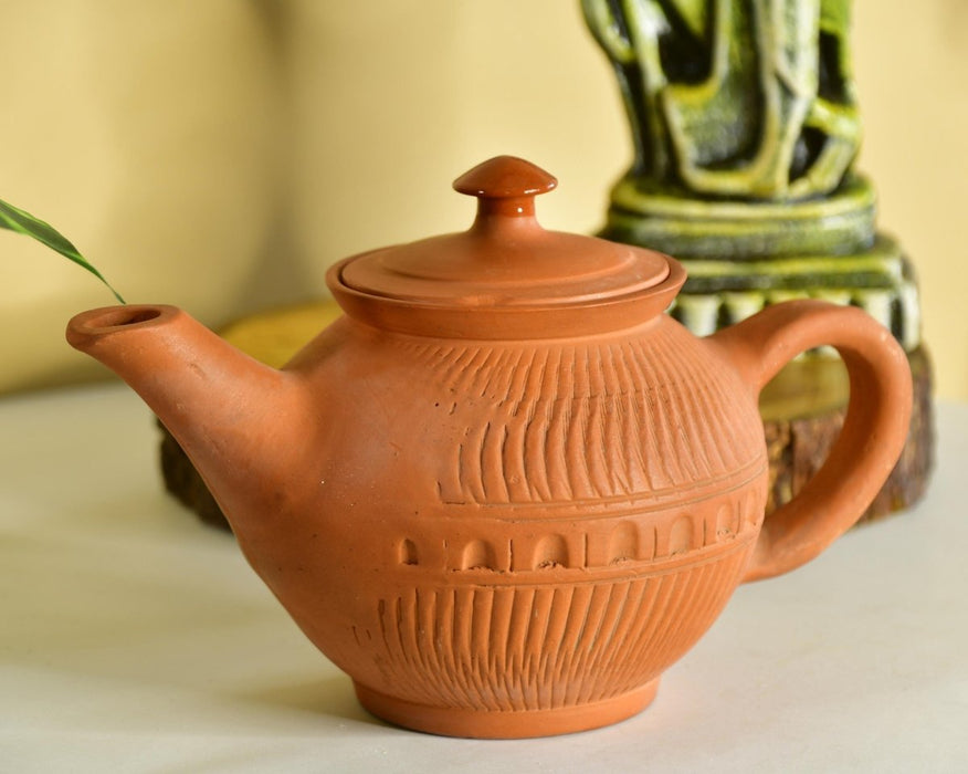 Premium Large Terracotta Kettle for Tea and Coffee