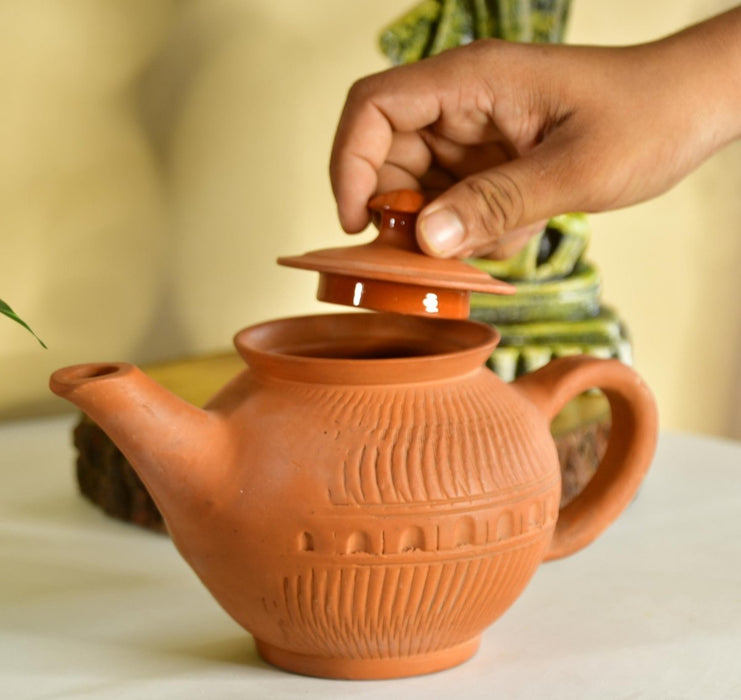 Premium Large Terracotta Kettle for Tea and Coffee