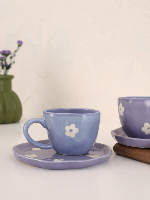 Lavender Daisy Cup & Saucer