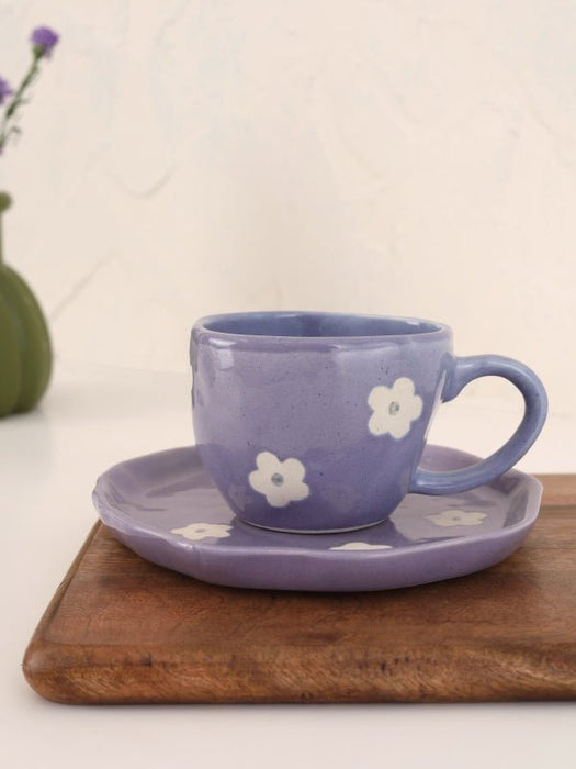 Lavender Daisy Cup & Saucer