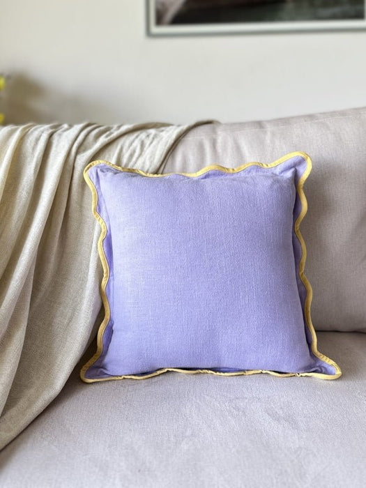 Lavender Scallop Cushion Cover