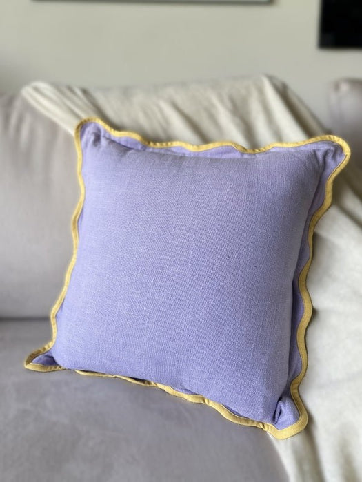 Lavender Scallop Cushion Cover