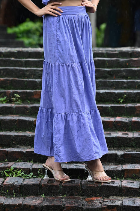 LAVENDER MAXI TIER SKIRT