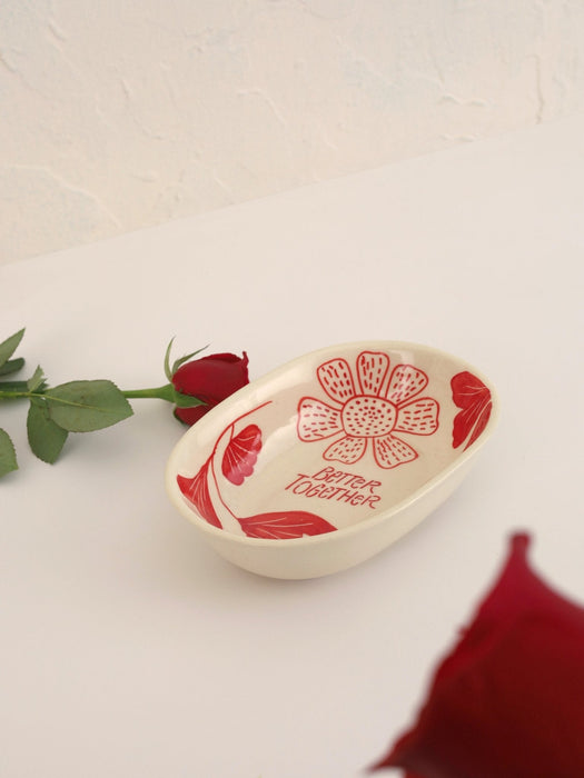 Lovers Handpainted Ceramic Bowl