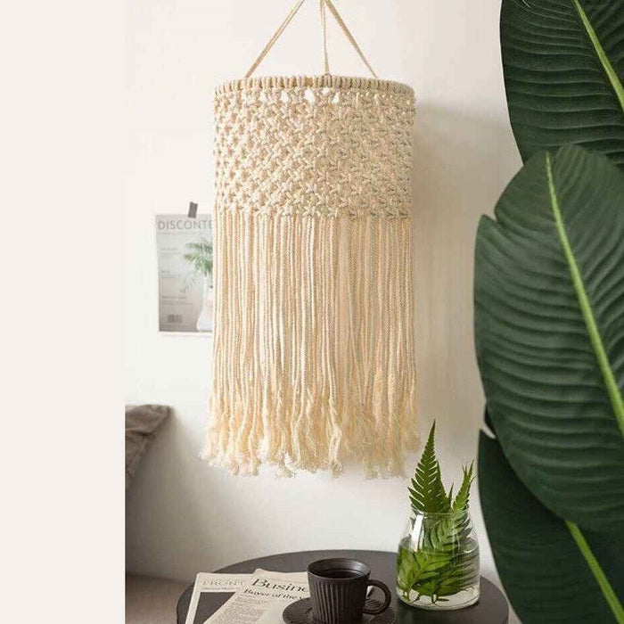 Macrame Spherical Chandelier Hanging