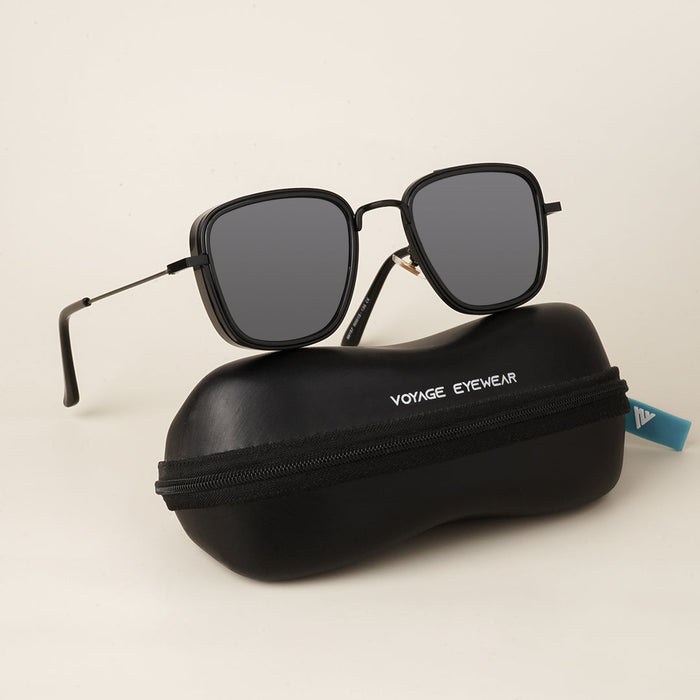 Voyage Retro Square Black Sunglasses - MG2968