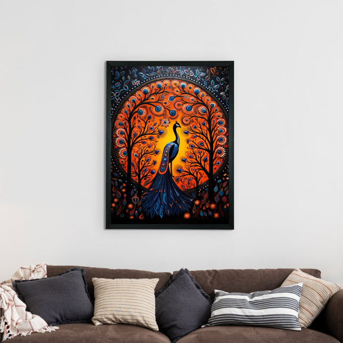 Mythical Peak Canvas: Artisan Wall Decor for Elegant Homes