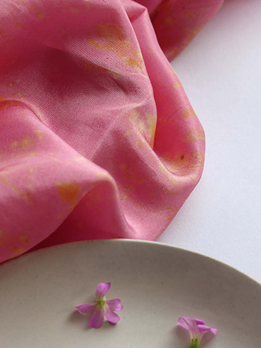 JASMINE - eco printed habutai silk yardage