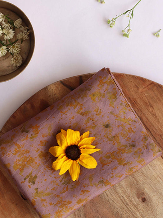 DAISY -  eco printed habutai silk yardage