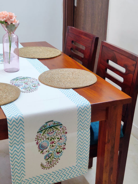 Paisley Handblock Printed Table Runner