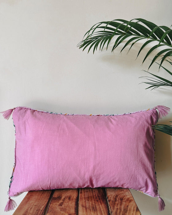 Purple Flower Trail Cushion Cover