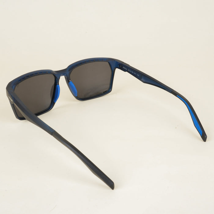 Voyage Wayfarer Polarized Sunglasses for Men & Women (Black Lens | Blue Frame - PMG5287)